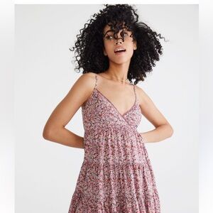 Aeropostale Floral V-neck Babydoll Dress